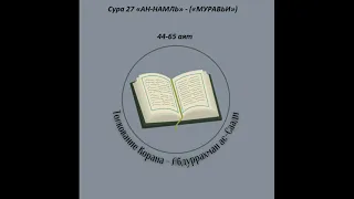 Тафсир - Сура 27 «АН-НАМЛЬ» - («МУРАВЬИ») 44-65 аят