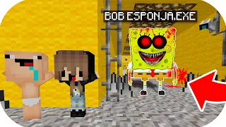 ¡BEBE NOOBSI ESCAPA DE LA PRISIÓN DE BOBESPONJA.EXE!😭😱 ESCAPA DE LA PRISION EN MINECRAFT TROLL