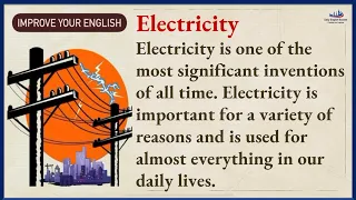 english language learning | listen and practice | Electricity | session 140