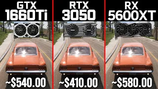 RTX 3050 vs GTX 1660 Ti vs RX 5600 XT tested in 16 Games | Highest Settings | 1080p | 1440p