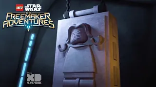 Naare frozen in Carbonite Scenes | LEGO Star Wars: The Freemaker Adventures/All-Stars