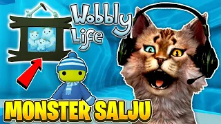 MONSTER SALJU SEMBUNYI DI DALAM GUNUNG ES WOBBLY ?? - Wobbly Life Indonesia