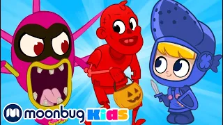 Morphle and Mila fight a Monster! | ABC 123 Moonbug Kids | Fun Cartoons | Learning Rhymes