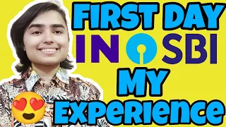 First Day Experience as SBI JA(Clerk) | Shivani Keswani