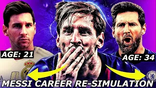 I RE-SIMULATED Lionel Messi's Career in FIFA 22 Career Mode 🔥 (DOESN'T JOIN BARCA?!)