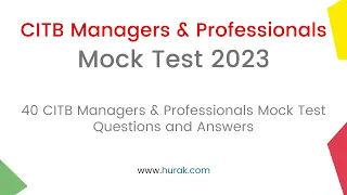 CITB Test For Managers and Professionals | CITB Health & Safety Test Mock Exam For CSCS Card | Hurak