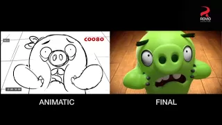 Piggy tales - Comparison Animatic vs. Final