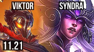 VIKTOR vs SYNDRA (MID) | 12/3/15, 300+ games, Dominating | KR Master | 11.21