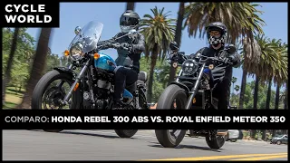 2021 Honda Rebel 300 ABS vs 2021 Royal Enfield Meteor 350
