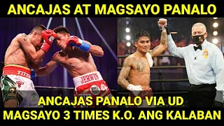 BREAKING! Magsayo at Ancajas Panalo | Magsayo 3 Times pinabagsak si Cruz at Ancajas Panalo via UD