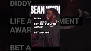 P DIDDY LIFE ACHIEVEMENT AWARD *BET AWARDS* #shorts