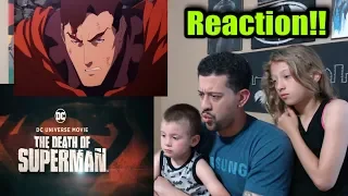 The Death of Superman Official Trailer - Reaction! #ClarkCrewReviews