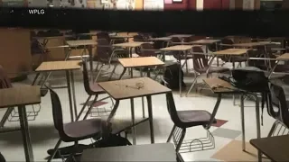 Haunting images show classrooms after deadly Florida school shooting