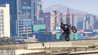 Grand Theft Auto 5 BIKE STUNTS BY | BLACK TIGER | Gta 5 Bike Stunts