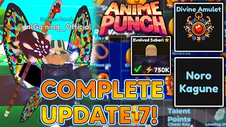 COMPLETING ANIME PUNCH UPDATE 7! I GOT NEW DIVINE RARITY ITEMS In Anime Punch Simulator