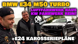 LEVELLA | BMW E34 M50 Turbo - Fahrwerksupdate + E24 Karosserie Umbaupläne mit Raab Motorsport