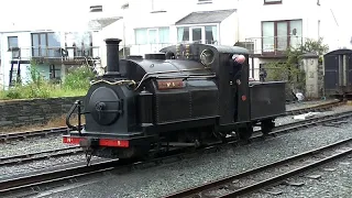 FFESTINIOG RAILWAY 'WELSH PONY' ON COVID19-era TEST TRAIN, 18/07/20.  B.Williams & J.Johnson.