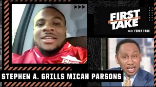 Stephen A. GRILLS Micah Parsons after the Cowboys miss the Super Bowl this season | First Take