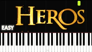 Moise Mbiye - Heros | EASY PIANO TUTORIAL BY Extreme Midi