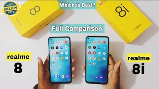 Realme 8 vs Realme 8i : Which is Best? ( Speed Test, Camera Test, PUBG Test, Antutu Test)