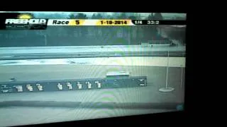 Freehold Raceway Accident 5th race 1/10/14