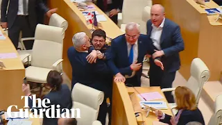 Brawl breaks out in Georgia's parliament as legislators vote on 'foreign agents' bill