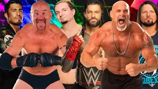 WWE 2K23 Gillberg James Ellsworth & Akira Vs Goldberg Roman Reigns & Aj Styles