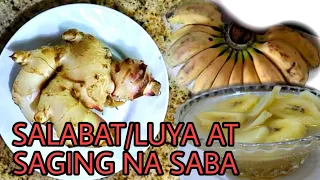 SALABAT/LUYA WITH SAGING NA SABA | HOW TO MAKE SALABAT | SALABAT EASY STEP | Jenelyn Lora