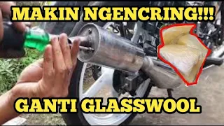 GANTI GLASSWOOL KNALPOT YAMAHA F1ZR,CUMAN RP 15000 AUTO ENAK DI TELINGA🔥🔥