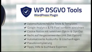 DSGVO Tools - Datenschutz in 2 Minuten