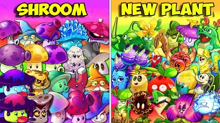 Team NEW PLANT vs MUSHROOM - Who Will Win? - Pvz2 Team Plant vs Team Plant