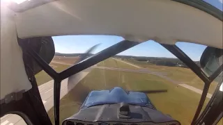 Tail wheel cross wind wheel landing lesson