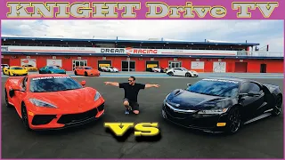 C8 Z51 Corvette vs NSX vs Supra | Track Comparison | Dream Racing