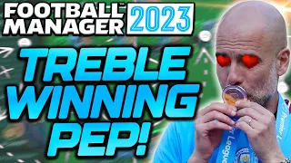 Pep's TREBLE WINNING 3-2-4-1 Tactics on Football Manager 2023!