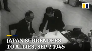 75 years ago, Japan signed its surrender in Tokyo Bay, ending WWII in Asia