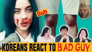 Koreans in their 30s React To 'BAD GUY' by Billie Eilish [ENG sub]