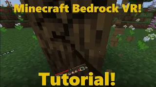 How to play Minecraft Bedrock edition in VR!