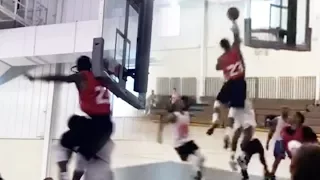 G League Player Hits BACK ON BACKBOARD on POSTER DUNK in Tryouts!