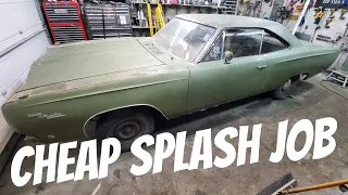 DIY Painting an Old Muscle Car on the CHEAP - 1968 Road Runner Clone