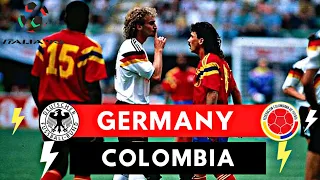 Germany vs Colombia 1-1 All Goals & Highlights ( 1990 World Cup )