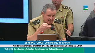 GENERAL DE EXÉRCITO TOMÁS MIGUEL MINÉ RIBEIRO PAIVA - Comandante do Exército Brasileiro CREDN 17/04