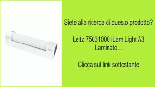 Leitz 75031000 iLam Light A3 Laminato...