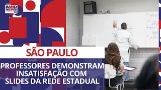 Professores demonstram insatisfação com slides da rede estadual de SP com informações erradas