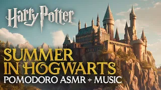 SUMMER IN HOGWARTS ☀️🏰 Kitchens, Grounds & more, Harry Potter Study Session Hogwarts Pomodoro Timer