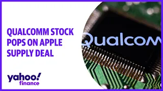 Qualcomm stock pops on Apple supply deal