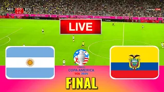 ARGENTINA vs ECUADOR - Copa America 2024 Final | Full Match All Goals | Live Football Match