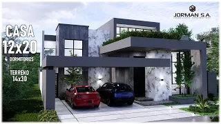 House Design | Modern House Design | 12x20m 2 Storey | 4 Bedrooms