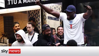 Euro 2020: Watch Stormzy and England fans go wild