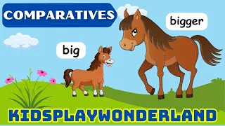 Comparative Adjectives Rules and Examples: English Grammar for Kids | Kidsplaywonderland