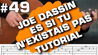 joe dassin Es Si Tu N'existais Pas acoustic cover guitar tutorial tab lesson (guitarclub4you)